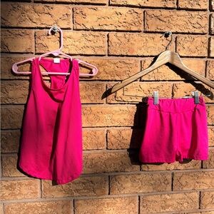 ▪️ 4/$25- SHEIN Fuchsia Pink 2 Piece Active Set